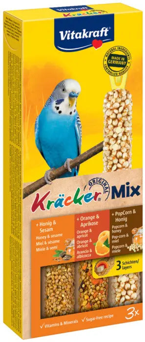 Kräcker Undulat med honning, appelsin & popcorn 3x30 g