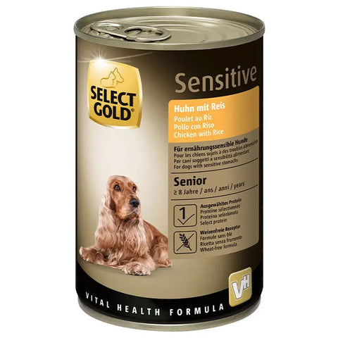 Senior Sensitive, dåse kylling & ris 400 g