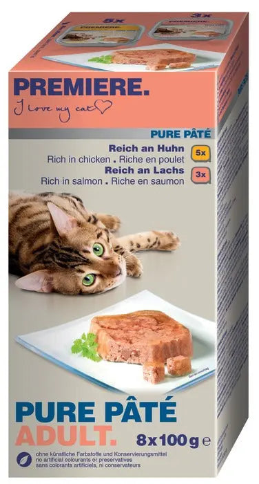 Adult Pure Paté, menuboks alu 2 varianter 8x100 g