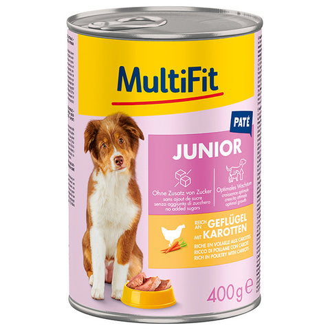 Junior, patéfjerkræ & gulerod 400 g