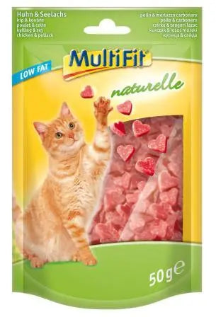 Naturelle hjerter kylling & laks 50 g