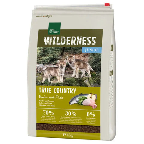 Junior Wilderness True Country kylling & fisk 4 kg