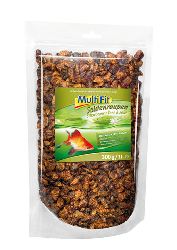 Havedamsfodersilkelarver 1 l / 300 g