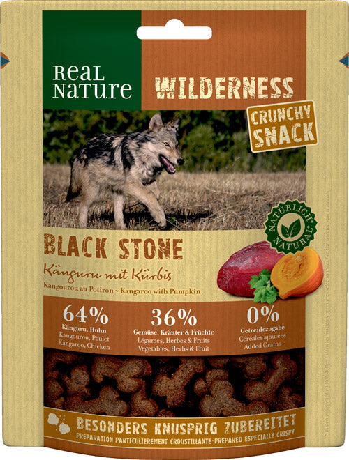 Adult Wilderness Black Stone snack kænguru & græskar 225 g