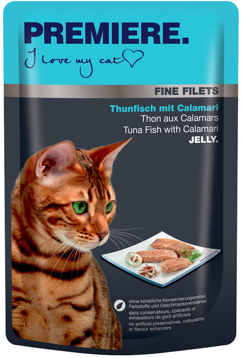 Adult Fine Filets Jelly, pouch tun & blæksprutte 100 g