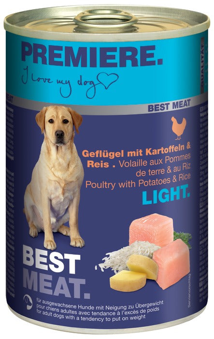 Adult Best Meat Light, dåse fjerkræ, kartoffel & ris 400 g