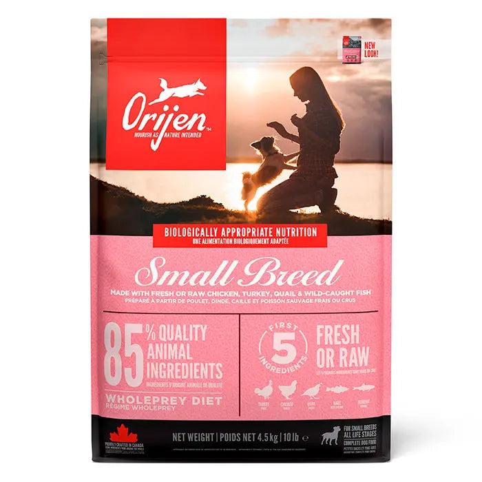ORIJEN Small Breed Kalkun, kylling og fisk 4,5 kg