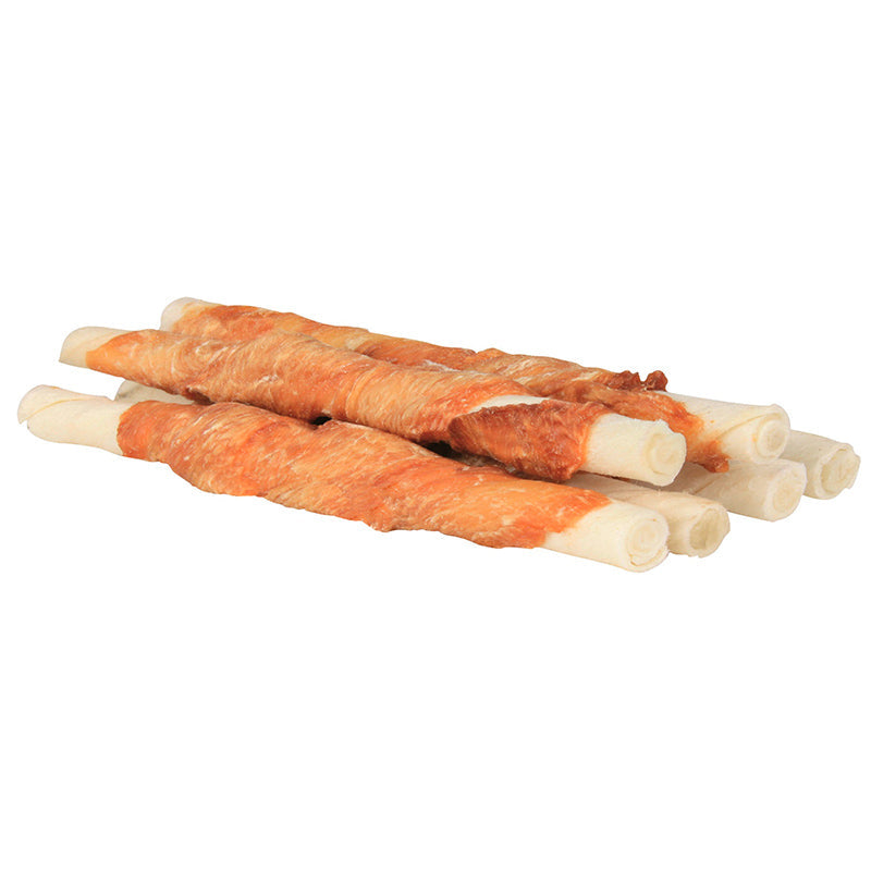 Denta Fun tygge roll Okse m, Kylling 80 g 28 cm - Maxi Zoo Danmark