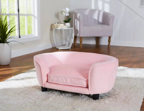 Coco hundesofa plys Pink
