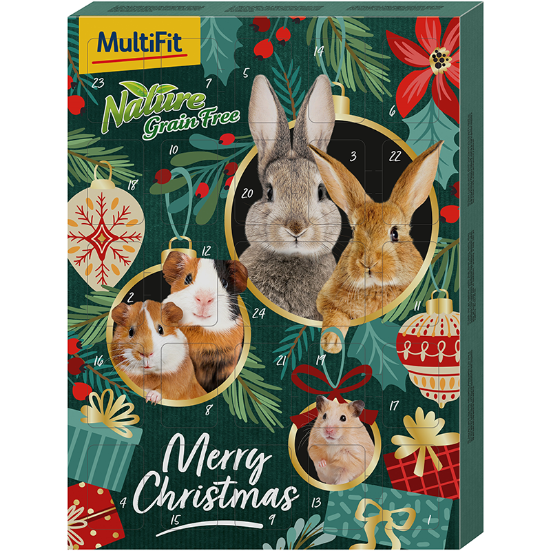 Julekalender kornfri til gnaver & kanin 250 g