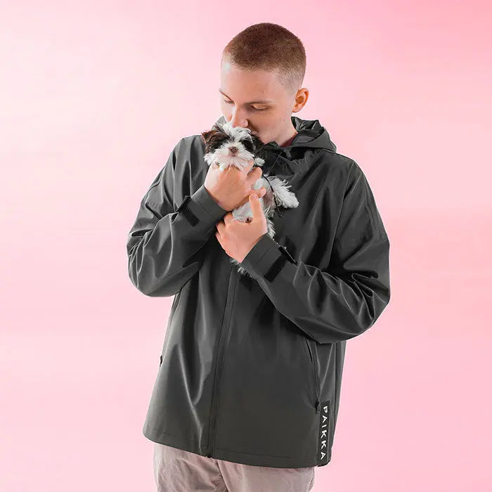 Regnjakke Human Visibility L-XL dark