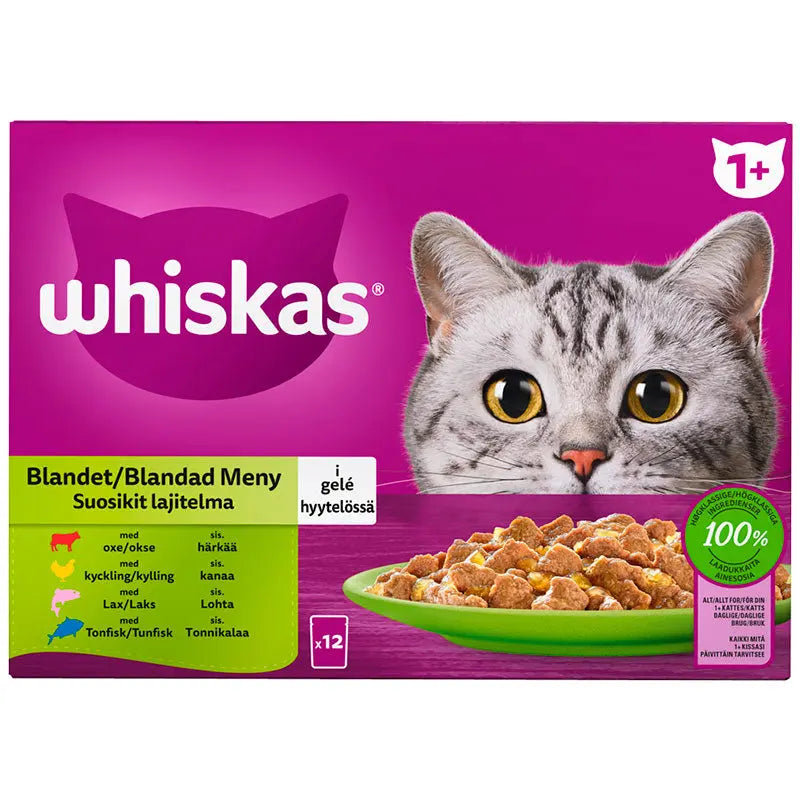 Adult Gelé, menuboks pouch mix menu 12x85 g