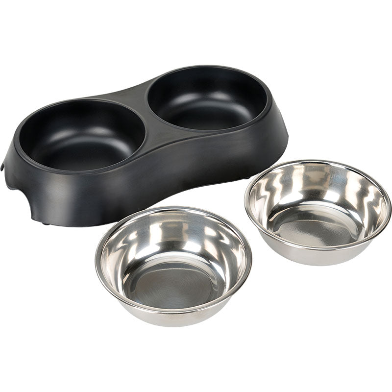 Melaminskål 2x200 ml sort