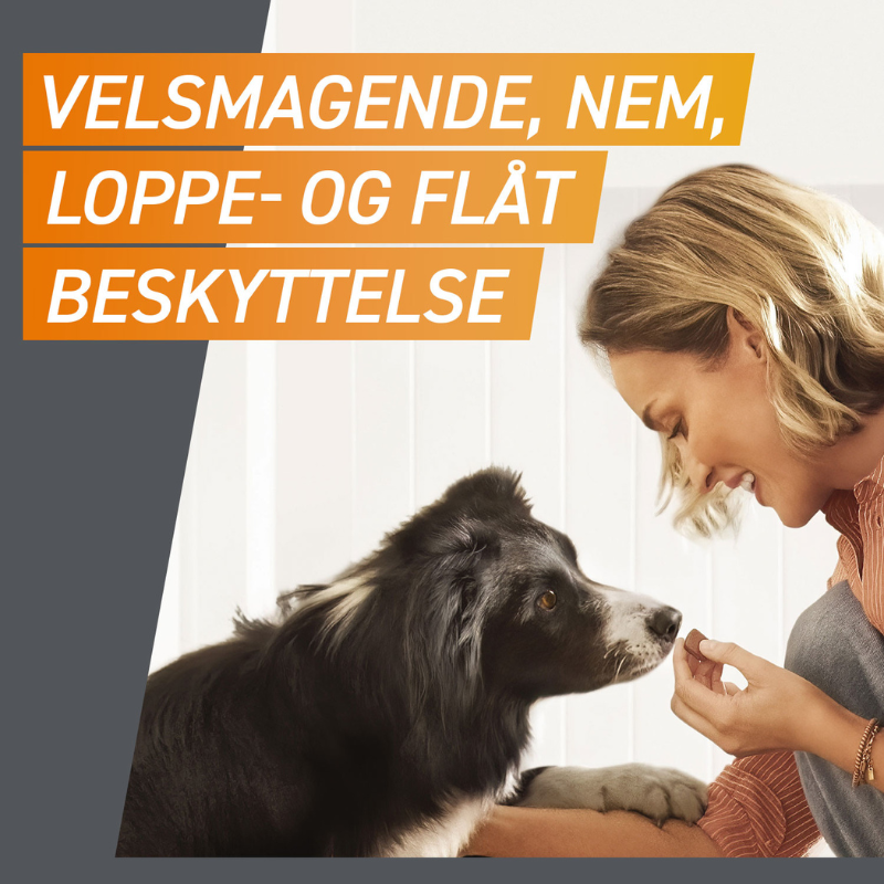 Flåt- & loppemiddel tyggetabletter hund 2-4 kg - 3 stk/pk